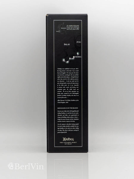 Whisky Verpackung Ardbeg Dark Cove Islay Single Malt Rückseite