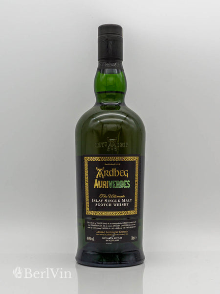 Whisky Ardbeg Auriverdes Islay Single Malt Frontansicht
