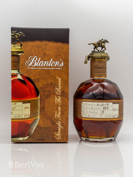 Whisky Blanton's Straight From The Barrel mit Verpackung Frontansicht