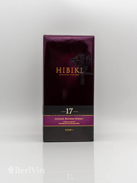 Whisky Verpackung Hibiki 17 Jahre Japanese Blended Whisky Frontansicht