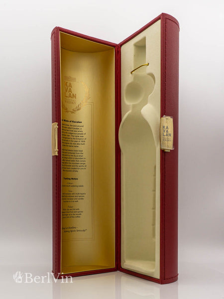 Whisky Verpackung geöffnet Kavalan Solist Sherry Cask Strenght Single Malt Whisky Frontansicht