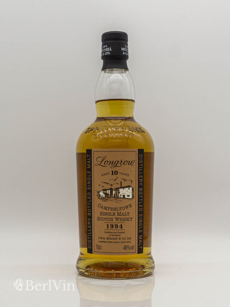 Whisky Longrow 10 Jahre 1994 Single Malt Scotch Whisky Frontansicht