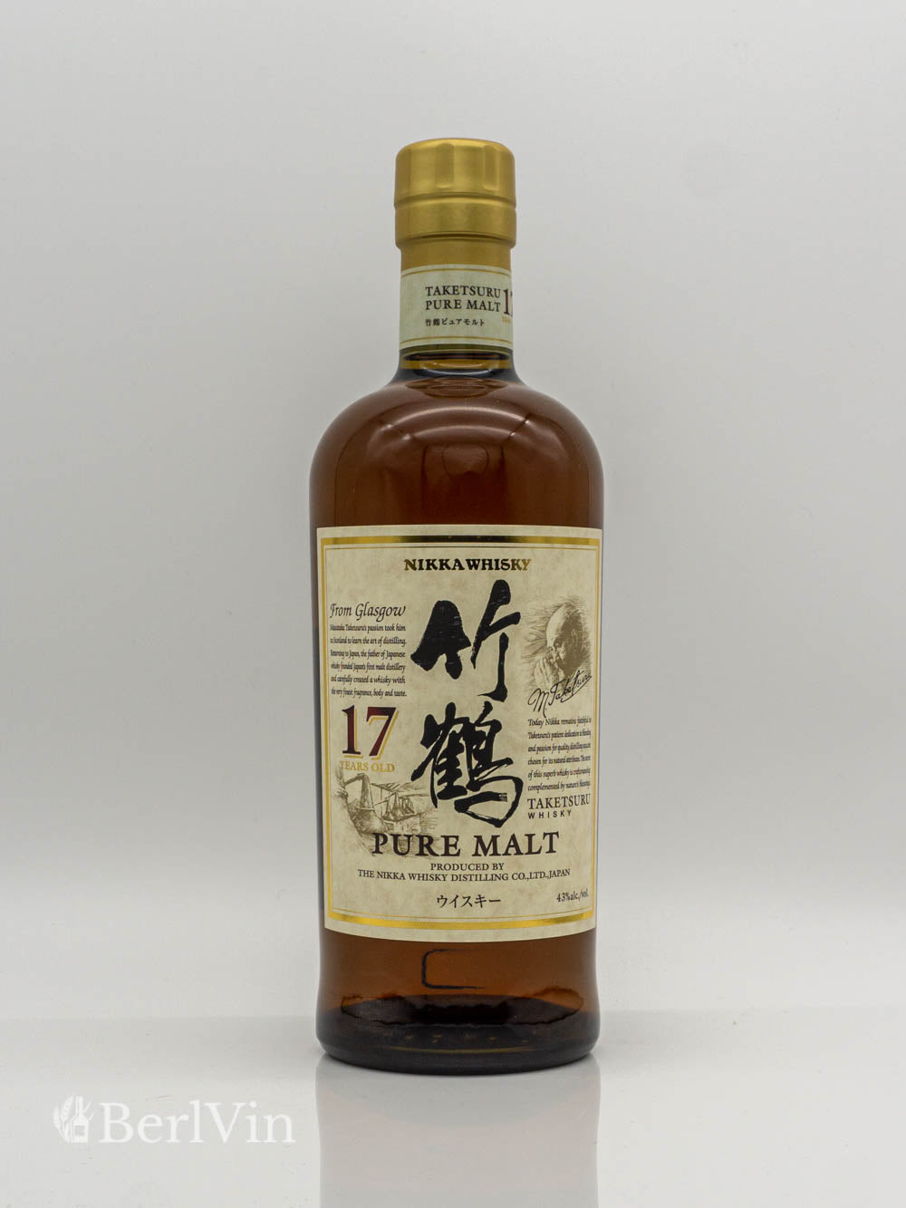 Whisky Nikka Taketsuru 17 Jahre Pure Malt Japanese Blended Malt Whisky Frontansicht