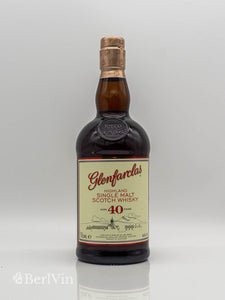 Whisky Glenfarclas 40 Jahre Single Malt Scotch Whisky Frontansicht
