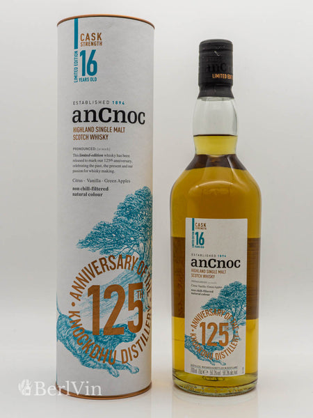anCnoc 16J Cask Strenght 125th Anniversary Knockdhu Distillery
