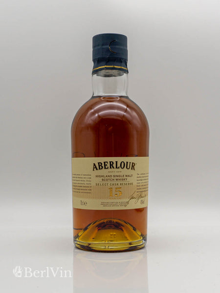 Whisky Aberlour 15 Jahre Highland Single Malt Frontansicht