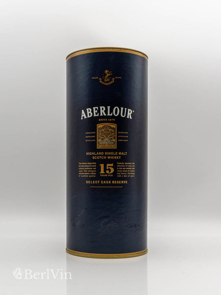 Whisky Verpackung Aberlour 15 Jahre Highland Single Malt Frontansicht