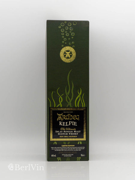 Whisky Verpackung Ardbeg Kelpie Islay Single Malt Frontansicht
