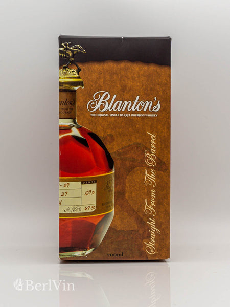 Whisky Verpackung Blanton's Straight From The Barrel Frontansicht