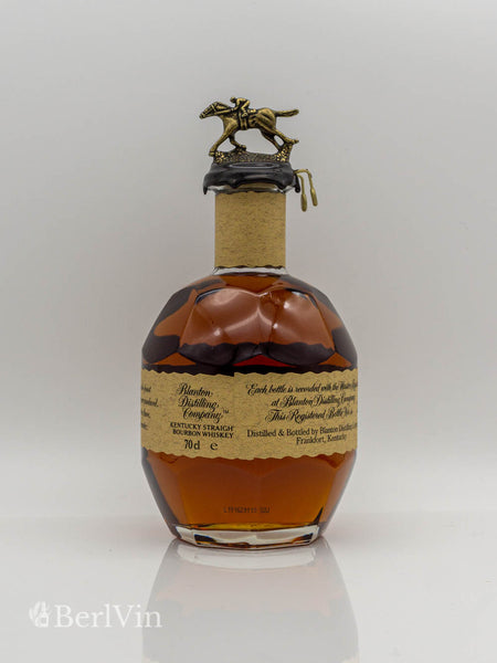 Whisky Blanton's Original Single Barrel Bourbon Whisky Rückseite