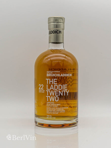 Whisky Bruichladdich 22 Jahre Islay Single Malt Scotch Whisky Frontansicht