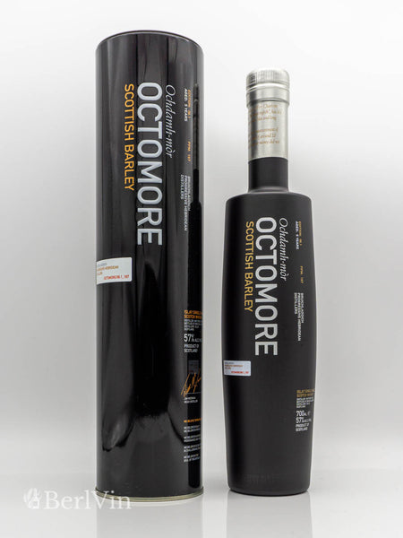 Whisky Bruichladdich Octomore 06.1 Islay Single Malt Scotch Whisky 5 Jahre mit Verpackung Frontansicht