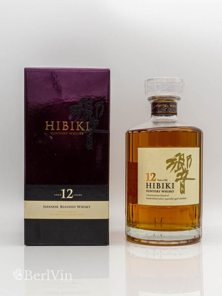 Whisky Hibiki 12 Jahre mit Verpackung Frontansicht