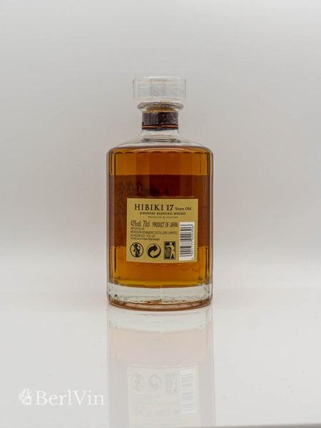 Whisky Hibiki 17 Jahre Japanese Blended Whisky Rückseite