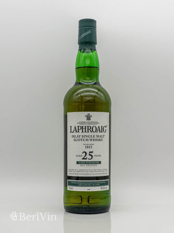 Whisky Laphroaig Cask Strenght Erfolg 25 Jahre Islay Single Malt Whisky Frontansicht