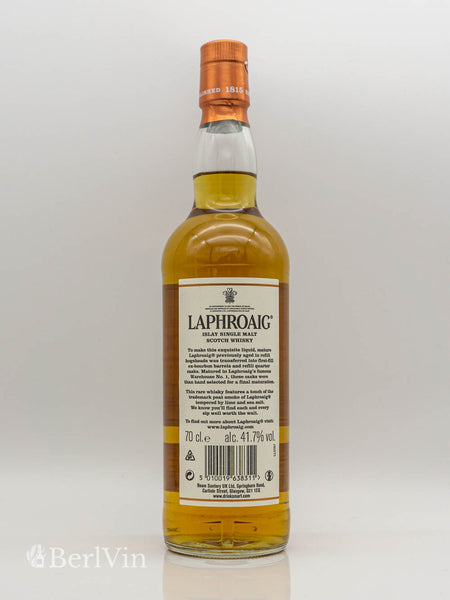 Whisky Laphroaig 27 Jahre Islay Single Malt Scotch Whisky Rückseite