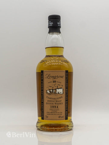 Whisky Longrow 10 Jahre 1994 Single Malt Scotch Whisky Frontansicht