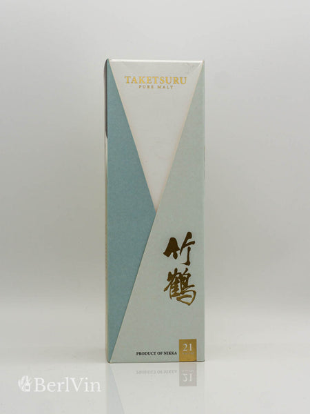 Whisky Nikka Taketsuru 21 Jahre Pure Malt Japanese Blended Malt Whisky Verpackung Frontansicht
