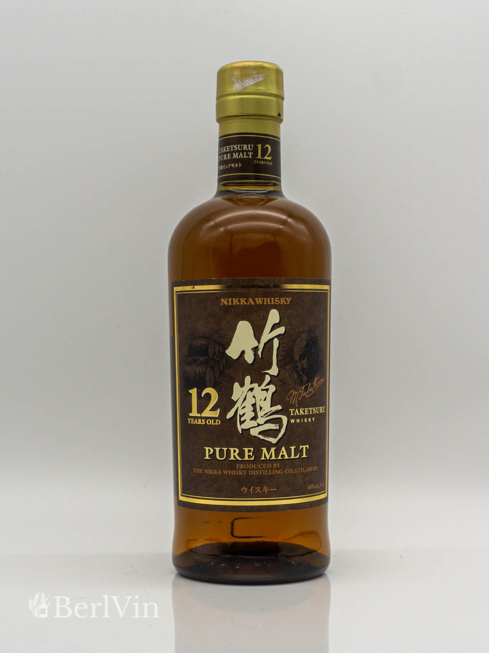 Whisky Nikka Taketsuru 12 Jahre Pure Malt Japanese Blended Malt Whisky Frontansicht