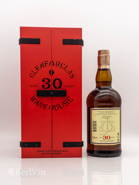 Whisky Glenfarclas 30 Jahre Single Malt Scotch Whisky mit Verpackung Rückseite